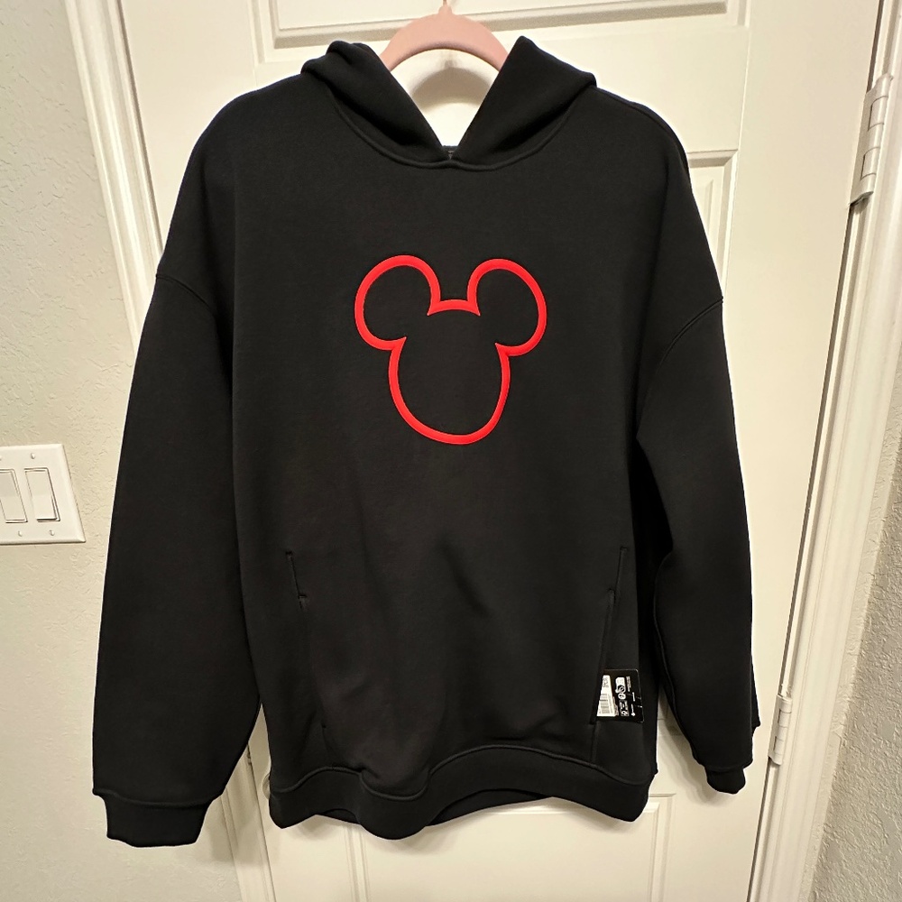 ❤️Disney x Lululemon Fleece Oversized Hoodie Black Red Size Large NWT